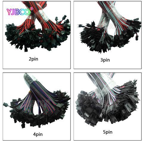 5/20 пара 3 Pin JST SM Разъемы для WS2812B WS2811 WS2812, Светодиодная лента, гнездовой разъем ► Фото 1/6