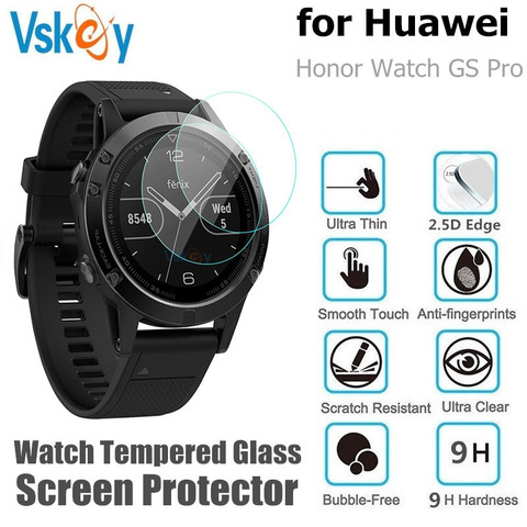 VSKEY 10 шт. закаленное стекло для Huawei Honor Watch GS Pro Защитная пленка для экрана круглых умных наручных часов защитная пленка против царапин ► Фото 1/6