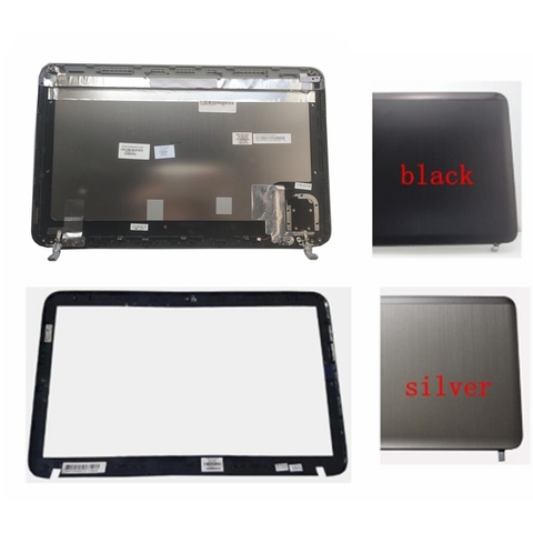 99 новая LCD задняя крышка/LCD передняя рамка для HP Pavilion DV6 DV6-6000 665288-001 640417-001 серебристый/черный ► Фото 1/5