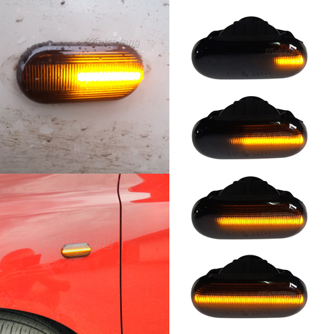 Автомобильный боковой габаритный светильник, Динамический светодиодный светильник указателя поворота для Nissan Tiida C11 Note E11 NE11 Micra K12 NP300 Navara D40 ... ► Фото 1/6