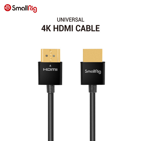 Ультратонкий кабель SmallRig 4K @ 60 Гц HDMI 2,0 33/55 см для DSLR/монитора/беспроводного видеопередатчика и приемника 2957 ► Фото 1/6