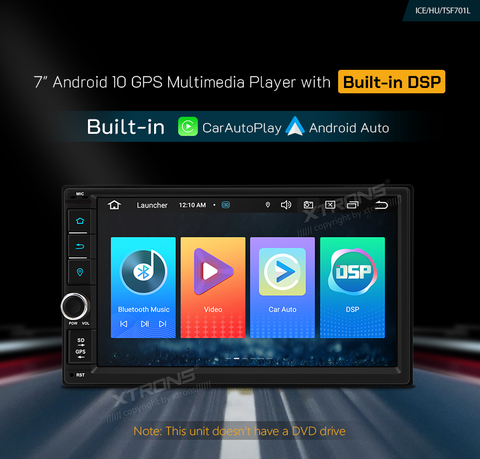 XTRONS 7 дюймов Экран Android 10,0 2 Din автомобильный DVD Радио стерео проигрыватель встроенный DSP CarAutoPlay Android авто ► Фото 1/1