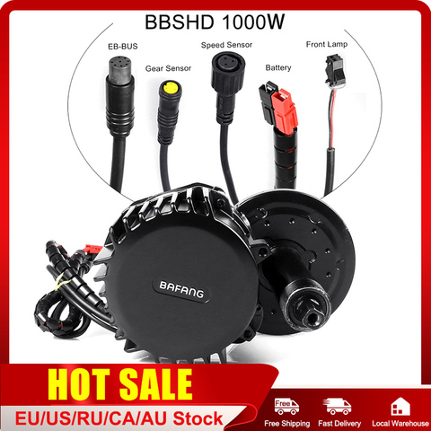 Мотор приводной Bafang Ebike BBSHD 1000W 68MM 100MM 120MM BBS02B 750W 500W BBS01 350W 250W 36V 48V ► Фото 1/6