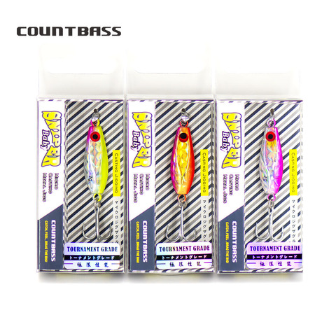 COUNTBASS 3PCS 7g 1/4oz японский Стиль мини Рыбалка приспособлений с высокий крюк, микро-дергающаяся приманка, применение металлического свинца бас джиг-приманки ► Фото 1/6