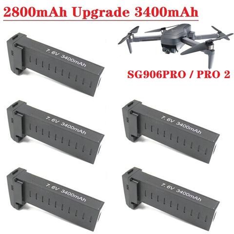 Оригинальный аккумулятор для дрона SG906 Pro 2 Pro2 X7 Pro, 7,4 В, 2800 мАч/7,6 В, 3400 мАч, литий-полимерный аккумулятор, аксессуары для дрона SG906Pro ► Фото 1/6