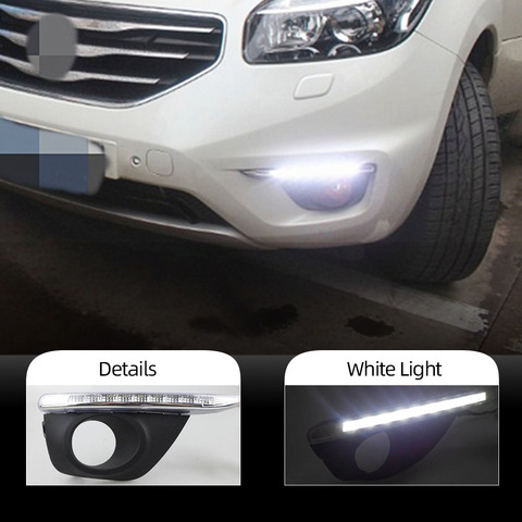 Автомобильный мигающий 1 комплект DRL для Renault koleos 2011 2012 2013 2014 светодиодный дневный ходовой светильник Предупреждение ющий светильник Противотуманные фары автомобильные аксессуары ► Фото 1/6