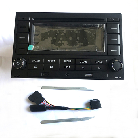 Автомобильный радиоприемник RCN210, CD-плеер, USB MP3 AUX Bluetooth для Golf 4 MK4, для Passat B5, для Polo 9N ► Фото 1/4
