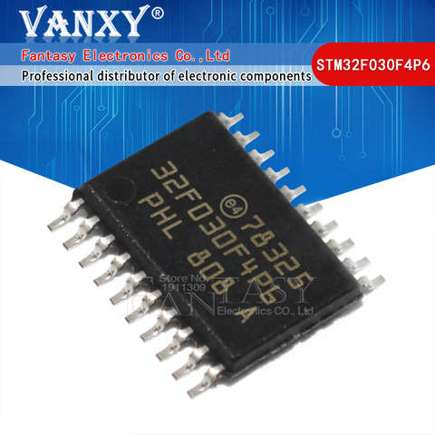 5 шт. STM32F030F4P6 TSSOP-20 STM32F030 TSSOP 32F030F4P6 SMD высокой добавленной стоимостью линии на базе ARM 32-бит MCU ► Фото 1/2