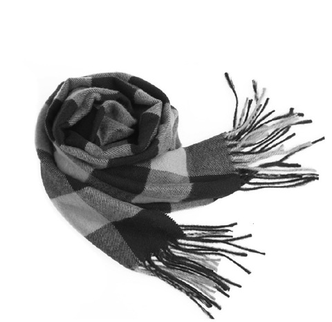 Зимний имитационный кашемировый шарф, мужской шарф, мужской шарф из искусственного кашемира, толстый шарф в английскую клетку ► Фото 1/6