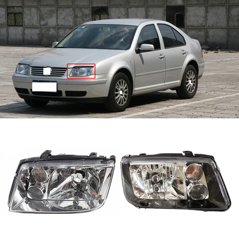Передняя фара головного света CAPQX для Volkswagen BORA 2002 2003 2004 2005, белая или черная, фара головного света в сборе ► Фото 1/1