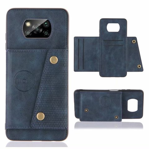 Кожаный флип-чехол для телефона Xiaomi Redmi Note 9 9S 8 8T 7 Pro 9A 9C 8A 7A K20 K30, карманные держатели для карт Poco X3 NFC F2 X2, чехлы ► Фото 1/6