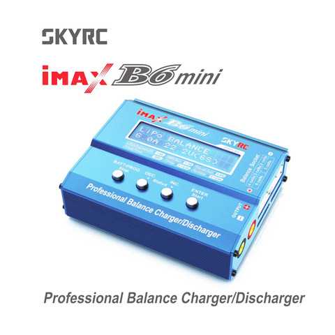 Оригинальное балансирующее зарядное устройство SKYRC IMAX B6 mini 60 Вт, зарядное устройство 5 Вт Dis для радиоуправляемого вертолета, nimh nicd самолета, интеллектуальное зарядное устройство s ► Фото 1/6