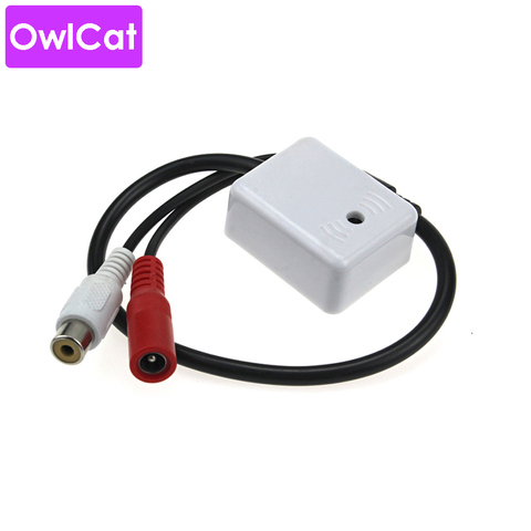OwlCat CCTV Mic Микрофон для систем безопасности для видеонаблюдения IP-камеры DVR Audio Pickup Voice Collection ► Фото 1/6