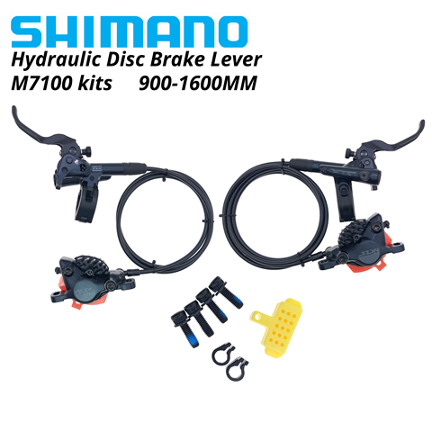 Shimano SLX M7100 BL-M7100 тормозной рычаг mtb гидравлические дисковые тормоза I-EV стяжка роторов спереди и сзади тормоза велосипеда набор пара группа из смолы ► Фото 1/6
