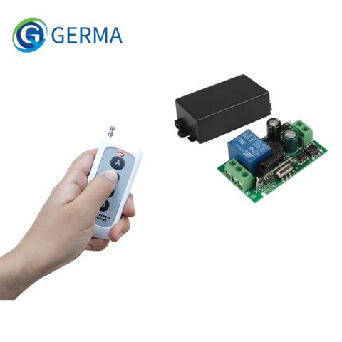 GERMA Универсальный 433 МГц AC 220 В 1-канальный пульт дистанционного управления с 4-канальным переключателем радиочастотный передатчик для обуче... ► Фото 1/6