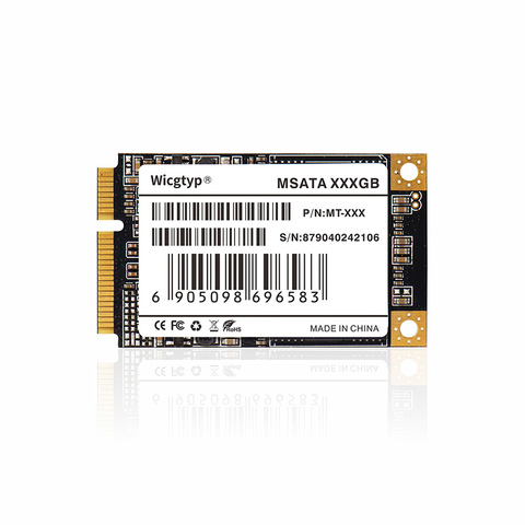 Wicgtyp mSATA SSD SATA3 III 6, SATA II 16 ГБ 32 ГБ 64 Гб 128 ГБ 256 ГБ 512 ГБ 1 ТБ HD SSD твердотельный накопитель, диск для всех сигналов, ПК ► Фото 1/5