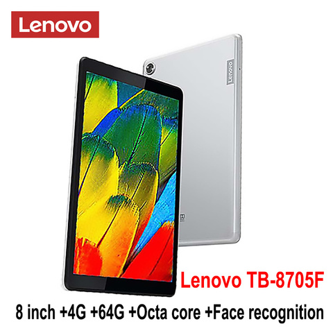 Lenovo M8 Смарт планшет TB 8705F/N 8 дюймов 3G / 4G RAM 32G / 64G ROM Octa Core WiFi /LTE версия 5100 мАч с функцией распознавания лиц FHD dolby ► Фото 1/6