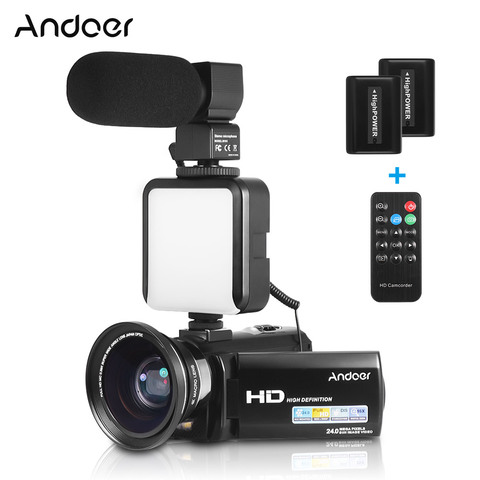 Andoer HDV-201LM 1080P FHD Цифровая видеокамера DV рекордер 24MP 16X цифровой зум 3,0 дюймовый ЖК-экран ► Фото 1/1