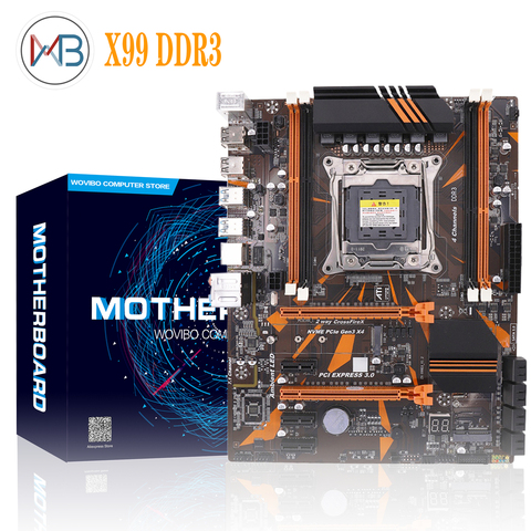 X99 материнская плата LGA 2011-3 DDR3 4 канала 64G REG ECC память SATA III USB 3,0 для Intel LGA 2011-V3 Xeon материнская плата 2011 V3 ► Фото 1/5