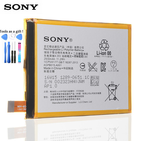 Оригинальная Аккумуляторная Батарея 2930 мАч для Sony Xperia Z3 + Z4 Z3 Neo AGPB015-A001 C5 Ultra Dual E5506 E5553 E5533 E5563 LIS1579ERPC ► Фото 1/2