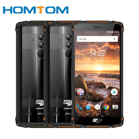 HOMTOM ZJI ZOJI Z9 Helio P23 IP68 Водонепроницаемый 4G LTE смартфон Восьмиядерный 5,7 дюймов 6 ГБ ОЗУ 64 Гб ПЗУ 5500 мАч полный диапазон мобильного телефона ► Фото 1/6