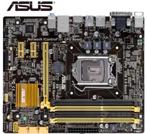 Настольная Материнская плата ASUS B85M-G материнская плата DDR3 LGA 1150 компьютер б/у ► Фото 1/3