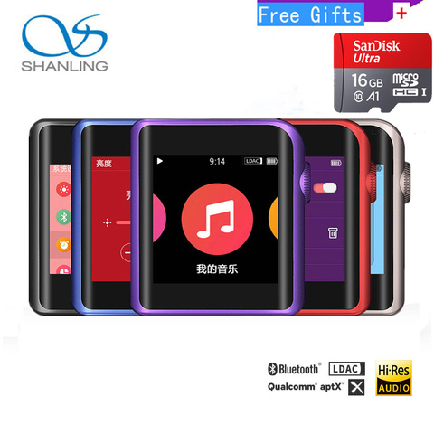 Мини mp3-плеер SHANLING M0 ES9218P 32 бит/384 кГц Bluetooth AptX LDAC DSD mp3 FALC портативный музыкальный аудио плеер высокого разрешения ► Фото 1/6