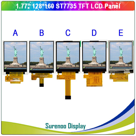 1,77/1,8 дюйма 128*160 серия SPI / 8_Bit MCU TFT ЖК-модуль панель экрана LCM встроенный ST7735 и сенсорная панель ► Фото 1/6
