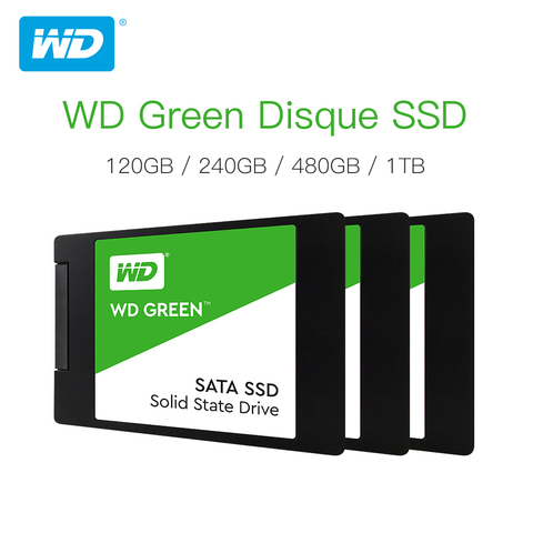 Western Digital WD SSD зеленый ПК 120 ГБ 240 ГБ 480 ГБ Внутренний твердотельный накопитель Sabit жесткий диск SATA3 6 ГБ/сек. для ноутбука ► Фото 1/6