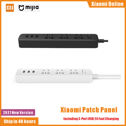 Удлинитель Xiaomi с 3 USB-разъемами, 10 А, 250 В, 2500 Вт ► Фото 1/1