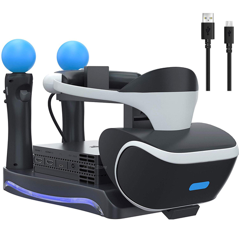 PS4 PS VR Подставка для зарядки, контроллер, зарядное устройство, станция, гарнитура, процессор, витрина для Playstation VR PSVR CUH-ZVR2 ► Фото 1/6