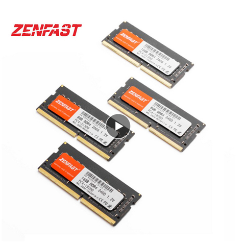 Оперативная память zenfast DDR4 8 ГБ 4 ГБ 16 ГБ 32 ГБ 2666 МГц sodimm для ноутбука, высокопроизводительная память для ноутбука intel и AMD ► Фото 1/6