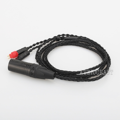 Сбалансированный кабель XLR для HD650 HD600 HD660s HD6XX UP-OCC Посеребренная медь ► Фото 1/6