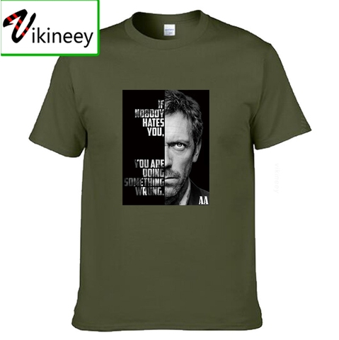 Футболка Dr House серия сериалов, если вас не устраивает, Мужская хлопковая футболка с коротким рукавом, высококачественные Топы И Футболки ► Фото 1/6