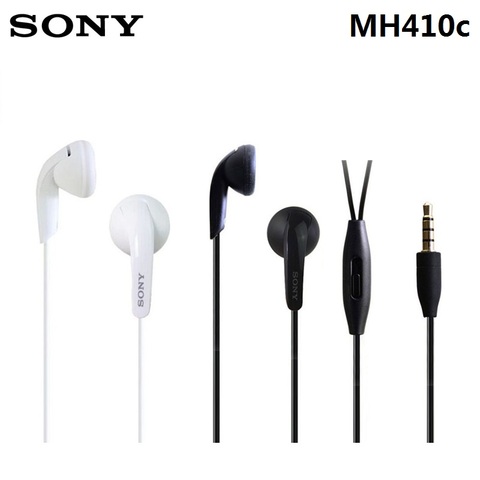 Оригинальные наушники sony MH410C, наушники-вкладыши, супер бас, наушники с микрофоном для XPERIA L36H M4 M5 L1 XZS XA XA1 XA2 Z1 Z2 Z3 ► Фото 1/6