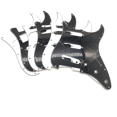 Электрогитара Pickguard, 3 слоя, 11 отверстий, SSS SSH и HSH, совместима с ST Style Modern запасные части для гитары, черная или белая ► Фото 1/6