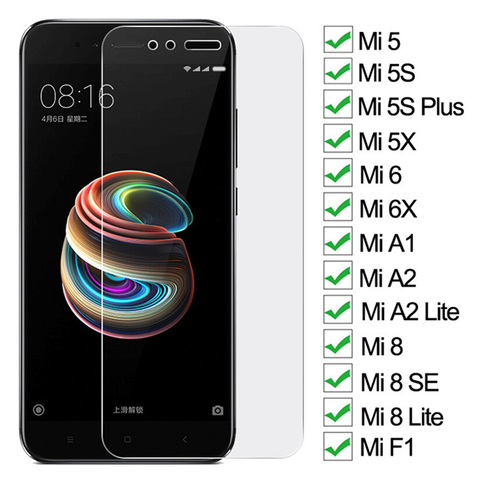 9D закаленное стекло для Xiaomi Mi 5 5S Plus 5X 6 6X A1 A2 Lite Защитная пленка для экрана Mi 8 SE 8 Lite Pocophone F1 ► Фото 1/6