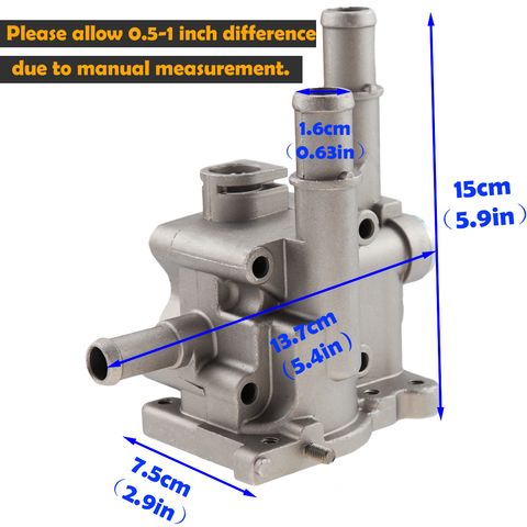 Алюминиевый корпус термостата 96984103 96817255 для Opel Astra Zafira Signum Moka для Chevrolet Chevy Cruze Aveo Orlando ► Фото 1/6