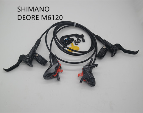 Новый тормозной комплект SHIMANO DEORE M6100 M6120, 4 поршневых гидратических тормозных шланга 900/1600 мм, передние и задние горные велосипеды, масляный Дисковый Тормоз MTB ► Фото 1/1