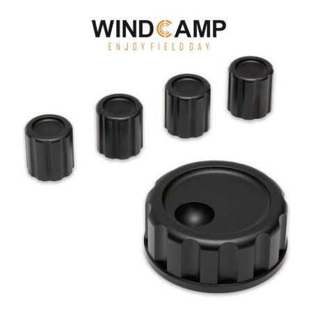 Новый набор алюминиевых ручек WINDCAMP для коротковолнового трансивера Elecraft KX3, 5 шт. ручек, основная ручка x1, маленький Knobx4 ► Фото 1/6