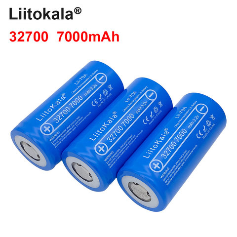 Новый аккумулятор LiitoKala Lii-70A 3,2 V 32700 7000mAh 6500mAh LiFePO4 35A 55A, непрерывный максимальный разряд высокой мощности ► Фото 1/5