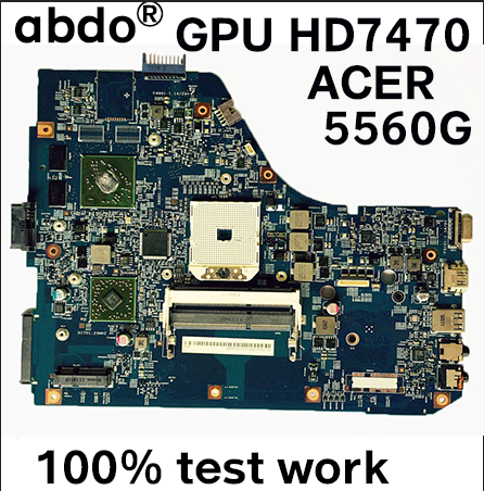 Материнская плата для ноутбука ACER aspire 5560 5560G, 48,4m702.01m MBRNX01001 JE50 SB MB 10338-1M GPU HD7470M DDR3 100%, тестовая работа ► Фото 1/3