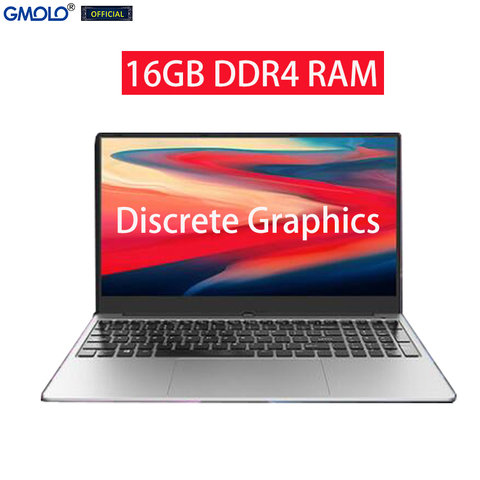 GMOLO 15,6 Pentium 4417U CPU 16 Гб DDR4 RAM 256 ГБ SSD + 1 ТБ HDD 1920*1080 HD экран игровой ноутбук ► Фото 1/6