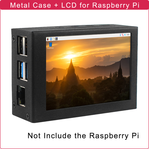 Raspberry Pi 4 Модель B 3,5 дюймов Дисплей 5 кадров в секунду 480x320 RGB Пиксели сенсорный Экран для контроля уровня сахара в крови с металлический чехол Алюминий оболочка для RPI ► Фото 1/6