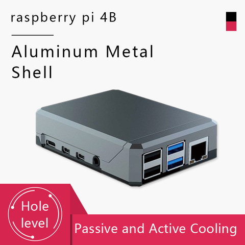 Чехол Argon NEO Raspberry Pi 4, минималистичный дизайн, тонкий алюминиевый корпус, пассивное охлаждение, прочный, но портативный раздвижной Магнитный ... ► Фото 1/6