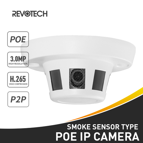 IP-камера видеонаблюдения HD H.265, 3 мп, POE, 1296P, 1080P, ONVIF, P2P ► Фото 1/6