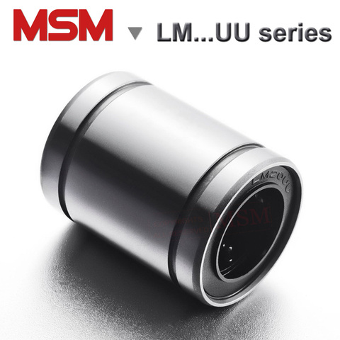 MSM линейные шарикоподшипники LM3 LM6UU LM8UU LM8SUU LM10UU LM12UU LM16UU LM20UU LM25UU LM30UU LMU/SM/LB/SDM/KLM направляющие втулки (мм) ► Фото 1/1