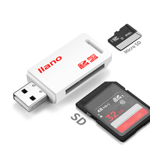 Устройство для чтения карт памяти USB 2,0, SD/Micro SD, TF, OTG ► Фото 1/6