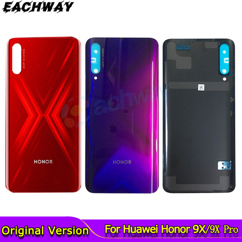 Заднее стекло для Huawei Honor 9X 8x, Крышка батарейного отсека, Задняя панель для Huawei Honor 9X Pro, корпус, сменная Крышка батарейного отсека ► Фото 1/5