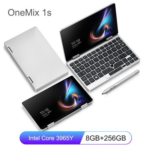 Карманный мини-ноутбук OneMix 1s, 7-дюймовый ноутбук Intel Core 3965Y, 8 ГБ ОЗУ, 256 Гб PCIe нетбук с SSD 1920*1200, ноутбуки с сенсорным экраном IPS ► Фото 1/6